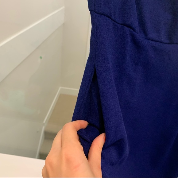 WORN ONCE Royal Blue Body Wrap Dress w/ pockets - Picture 6 of 7